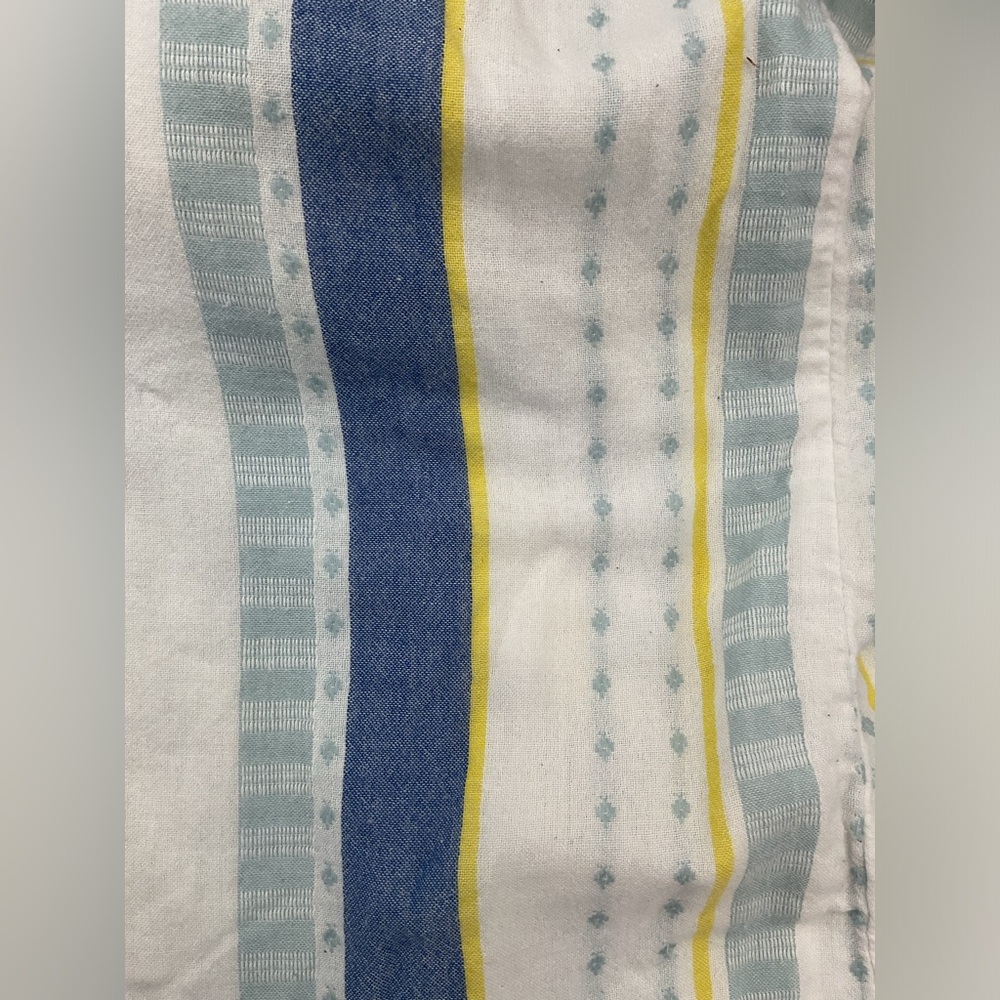 š±Splendid Blue and Yellow Button Down Shirt 100% cotton - Picture 4 of 7